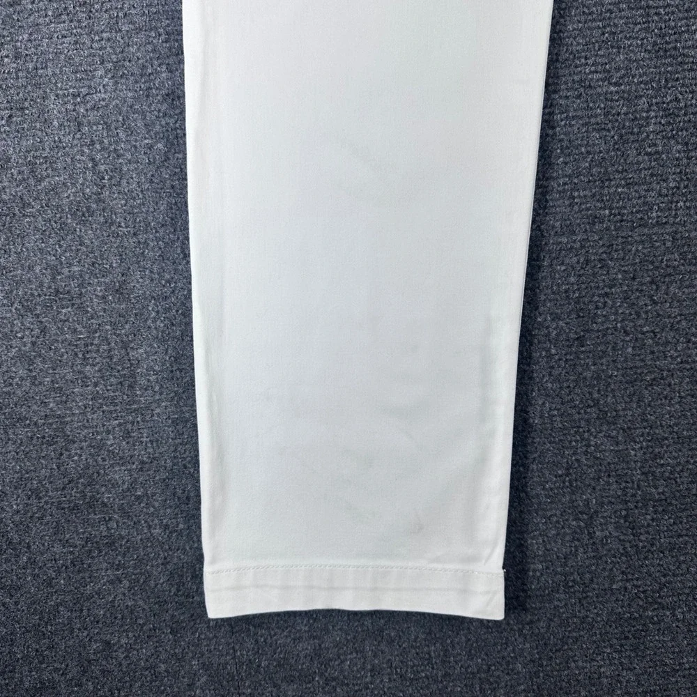 Banana Republic Fulton Skinny Pants Mens 33x30 White Chino Trousers Stretch